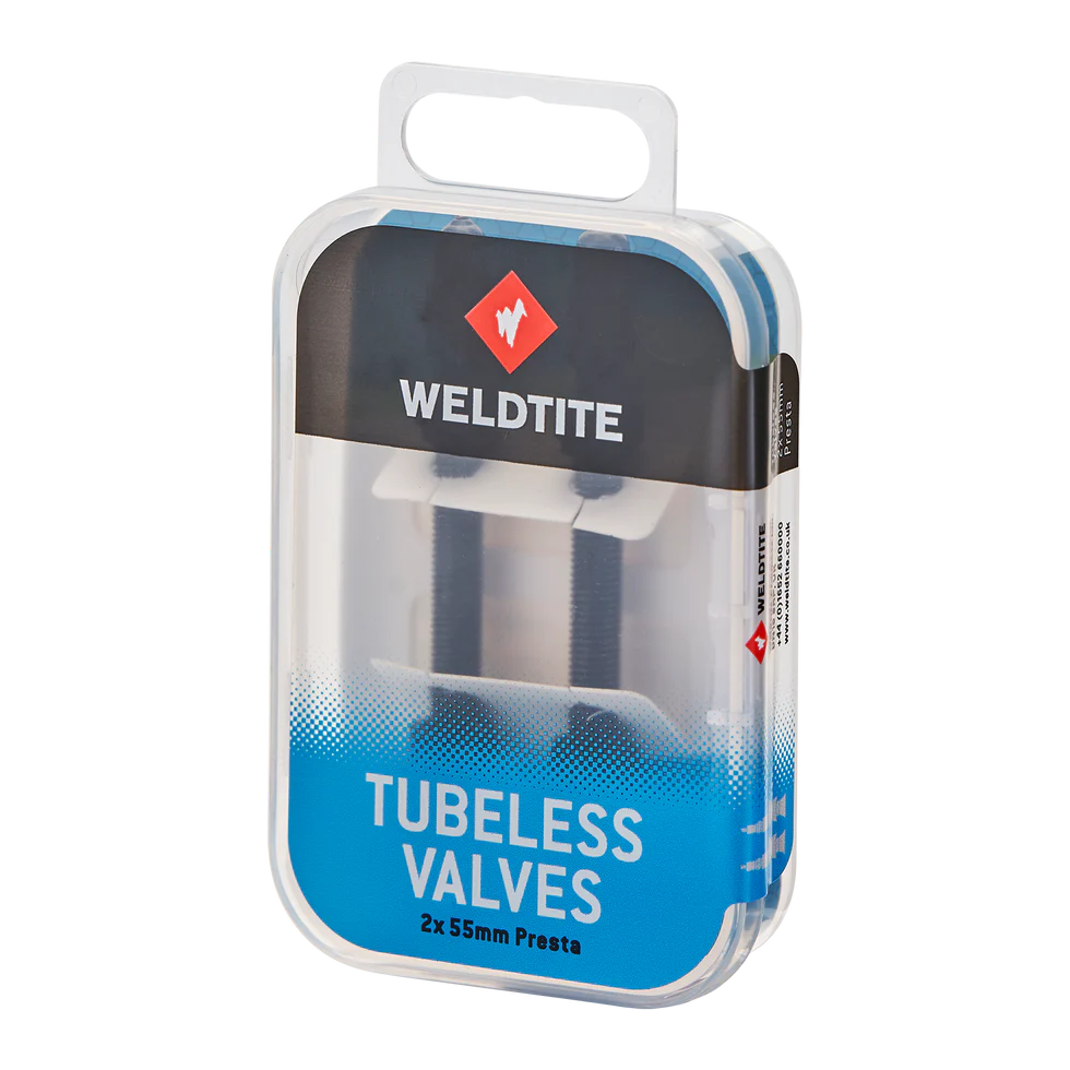 Weldtite Tubeless Valve Kit (2 x 55mm Presta)
