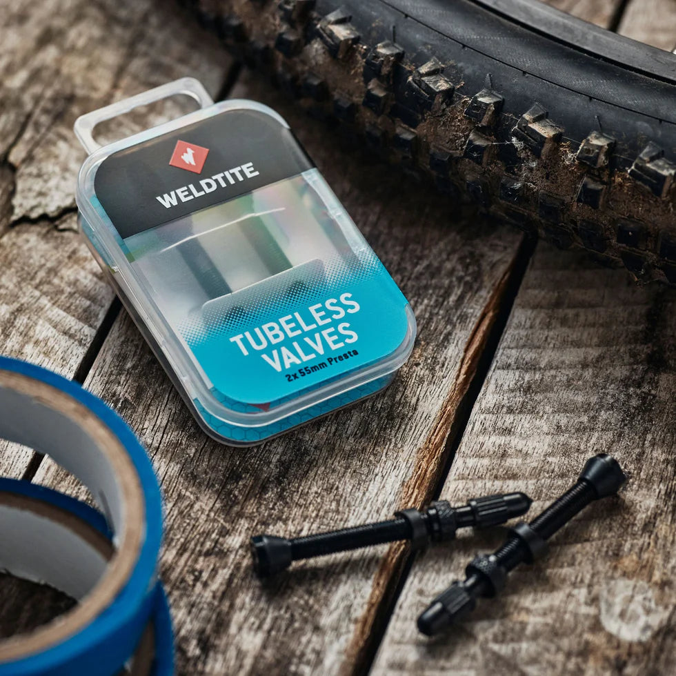 Weldtite Tubeless Valve Kit (2 x 55mm Presta)